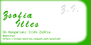 zsofia illes business card